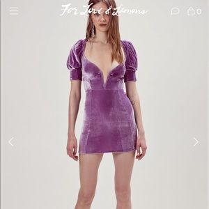 NWT For Love & Lemons Viva Deep V Dress